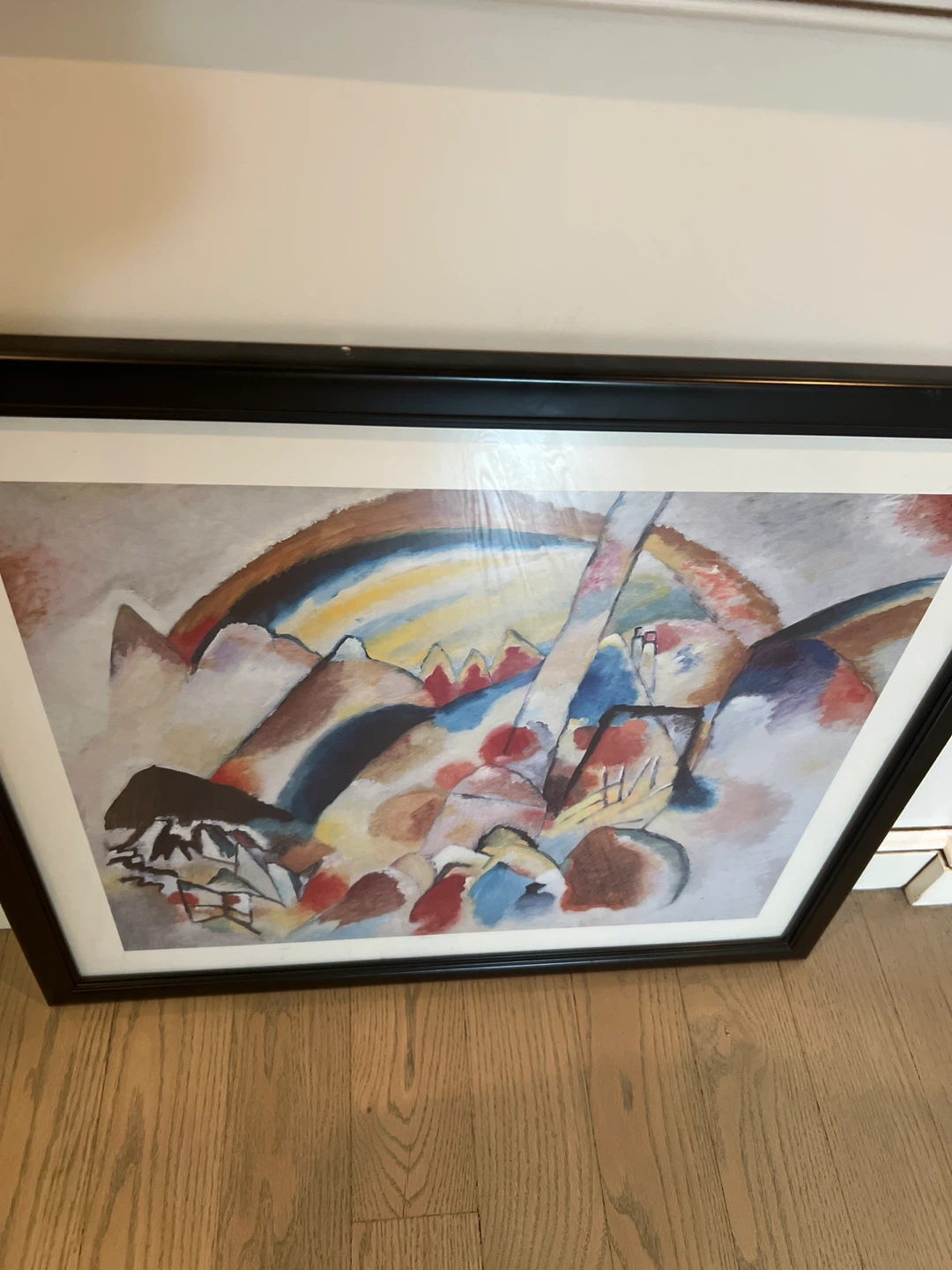 Framed Kandinsky-style Art Print - photo 2
