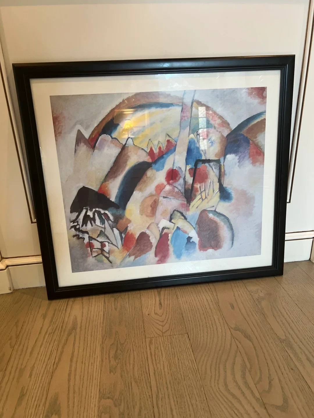 Framed Kandinsky-style Art Print thumbnail