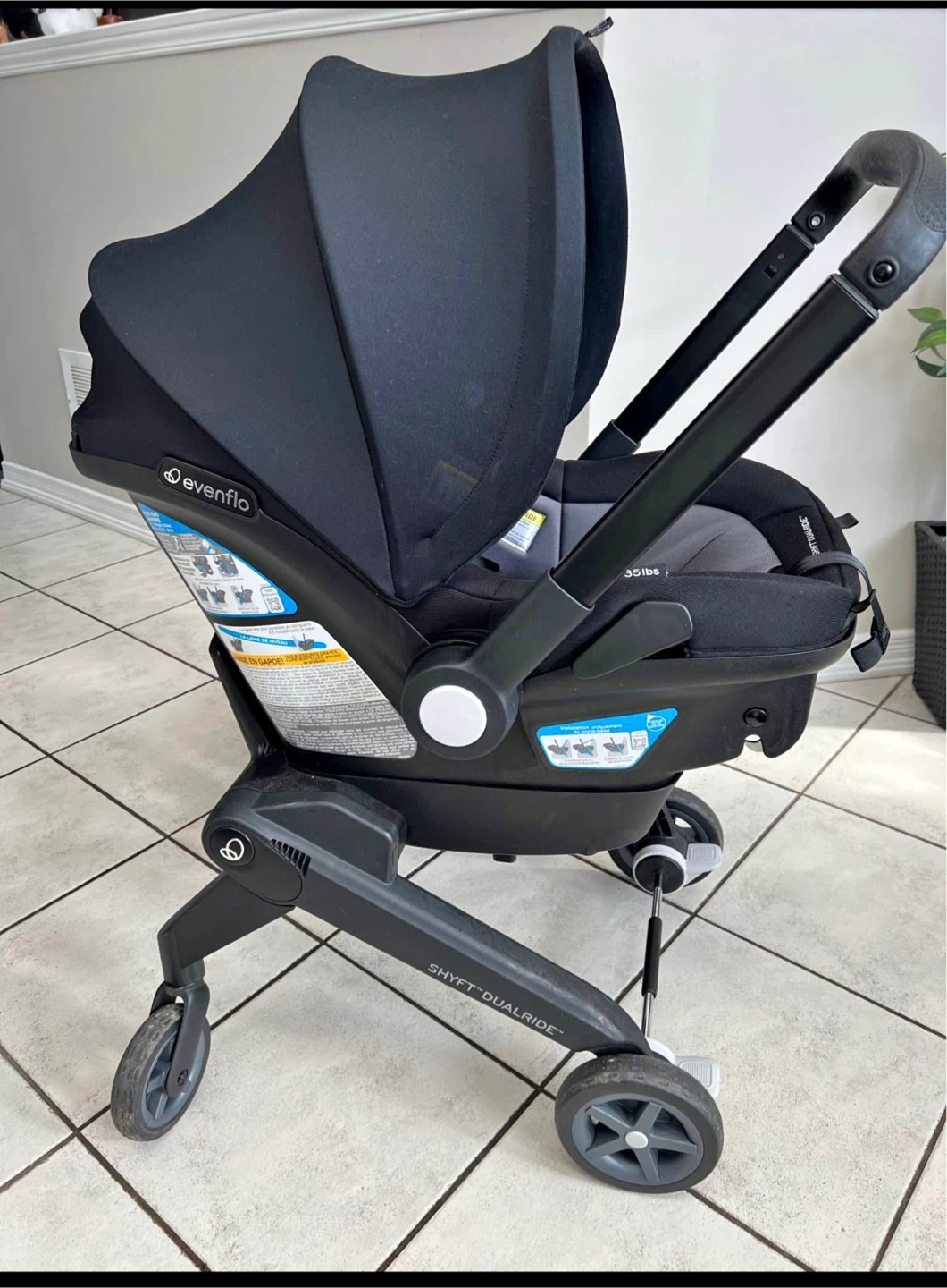 Evenflo Shyft DualRide Infant Car Seat & Stroller - photo 3