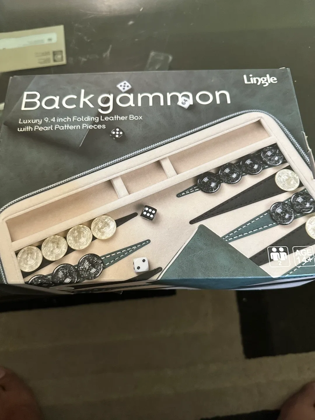 Lingle Backgammon Set with Case thumbnail