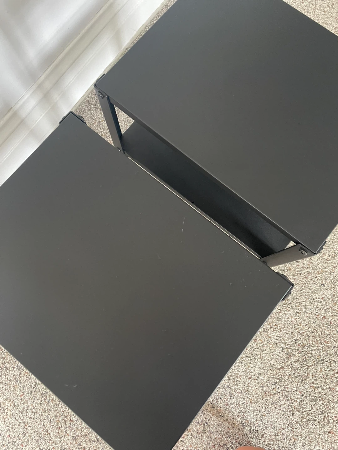 IKEA KNARREVIK Black Nightstands - photo 2