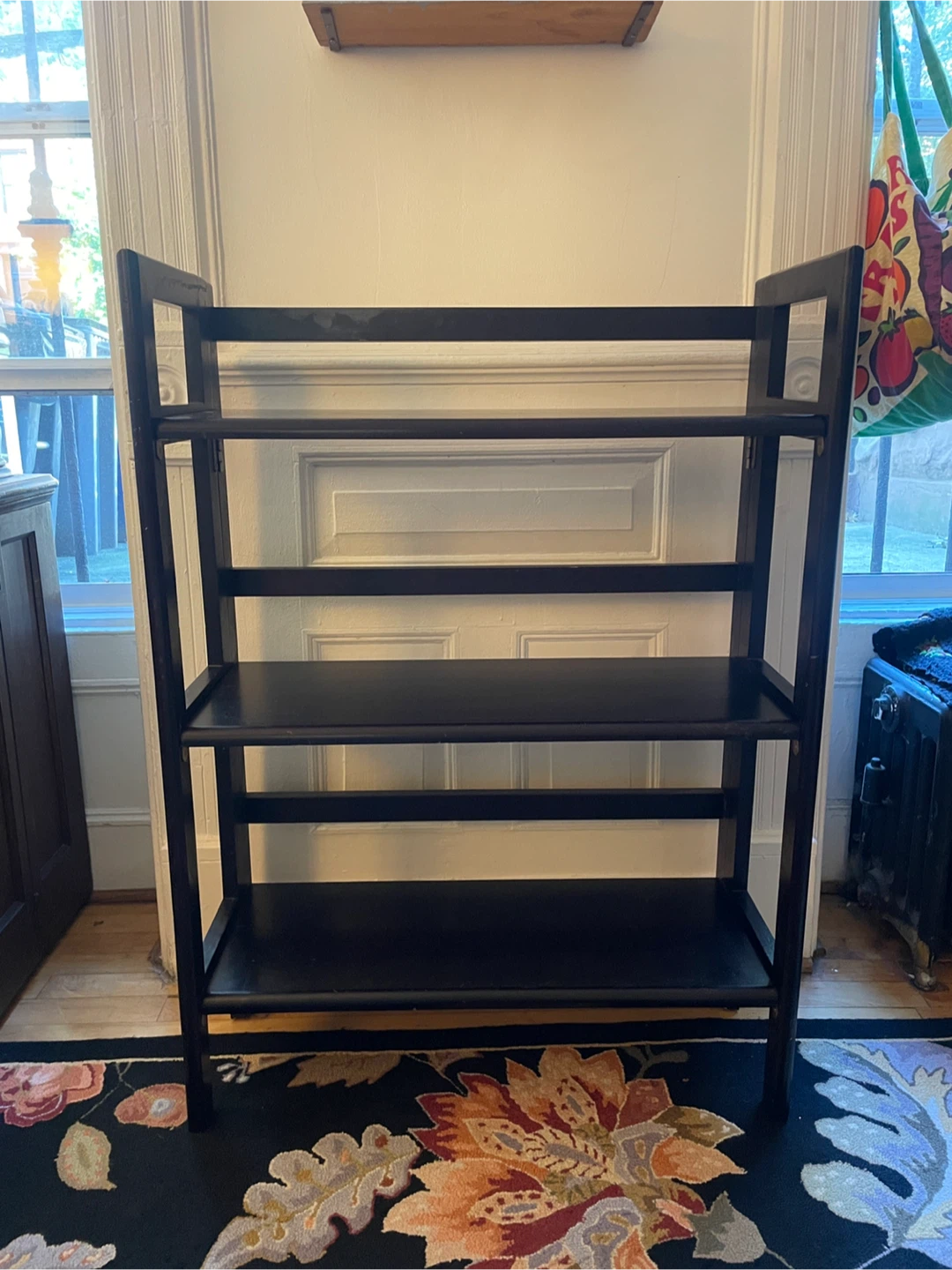 Black Wooden Bookshelf - photo 2