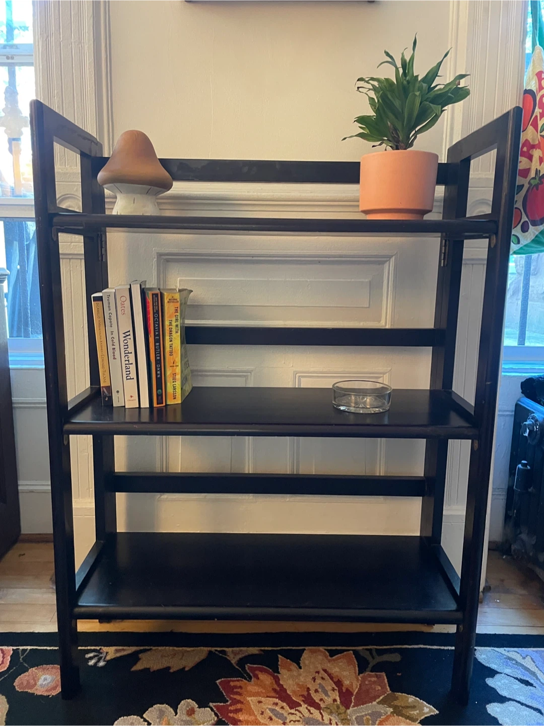 Black Wooden Bookshelf