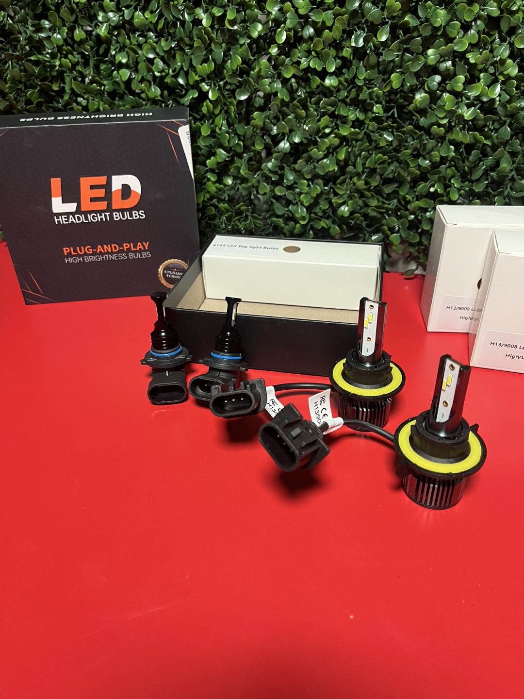 LED Headlight Bulbs 9145 High Low Beam + H13/9008 LED