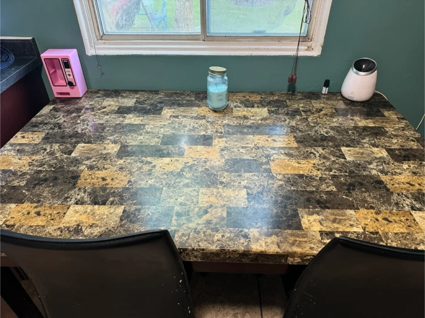 Dining Table with Faux Marble Top image indicator(3)
