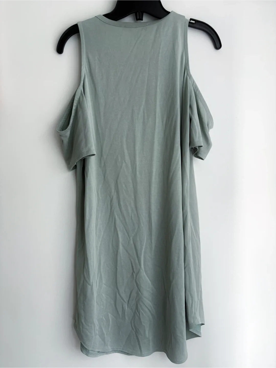 Forever 21 Sage Green Open Shoulder Dress image indicator(3)
