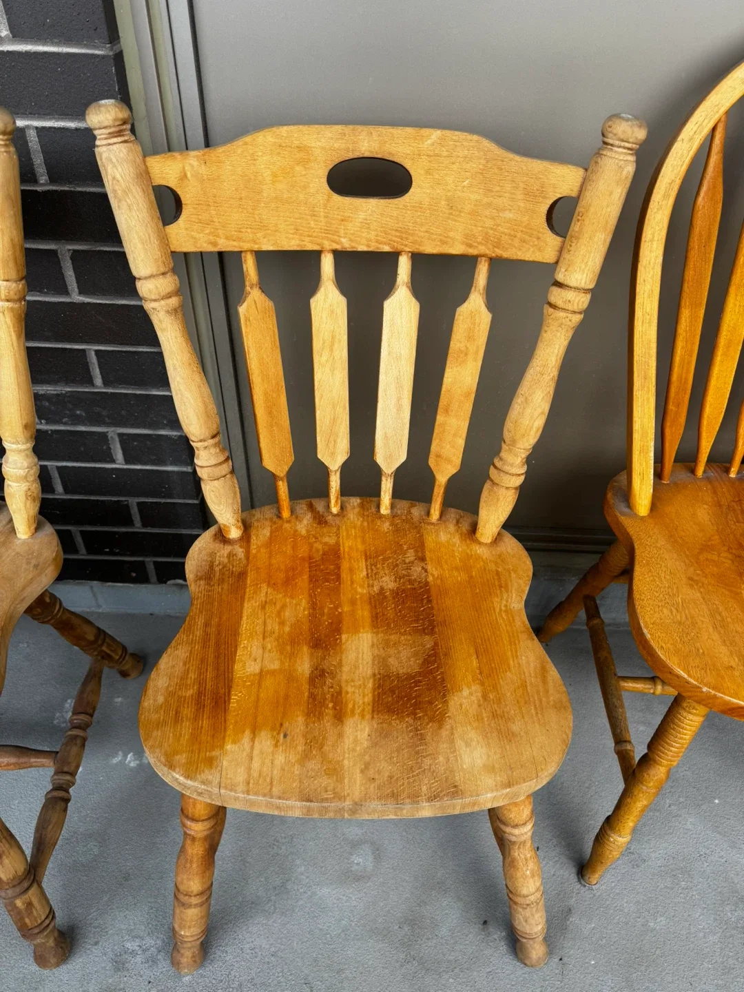Wooden Dining/garden Chairs - Set of 2 thumbnail