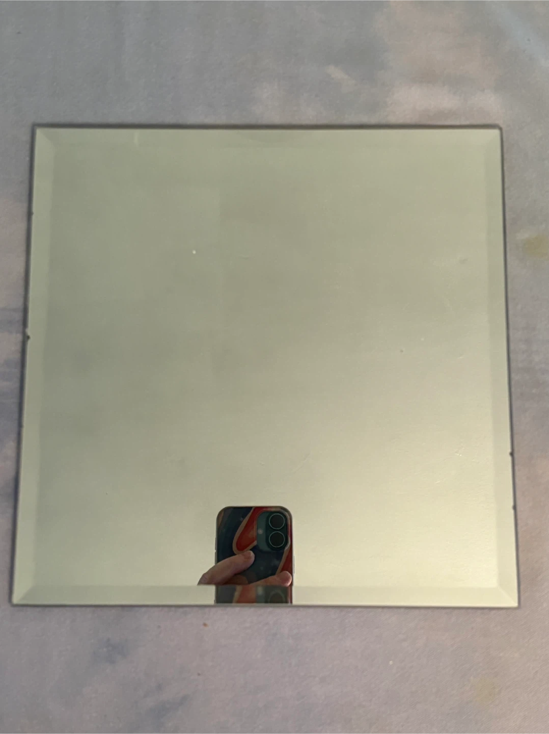 6 Square Beveled Mirrors