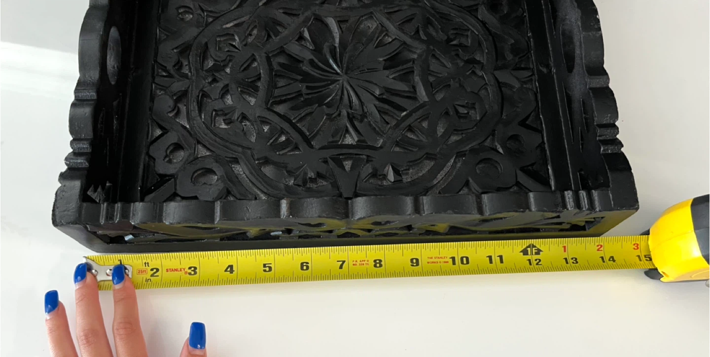Black Wooden Tray - photo 5