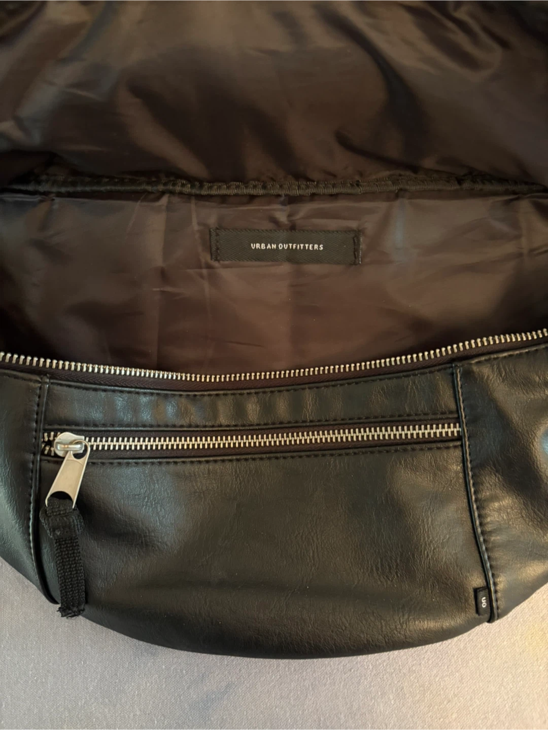 Urban Outfitters Black Faux Leather Belt Bag - photo 2