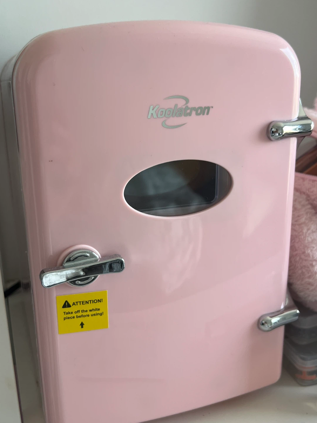 Koolatron Pink Mini Fridge
