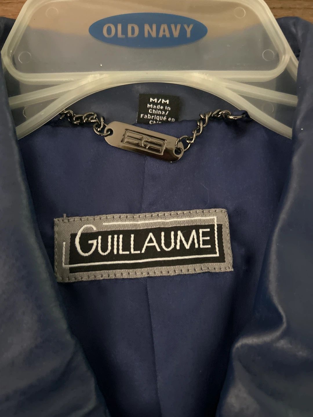 Guillaume Blue Leather Jacket - Size M - photo 2