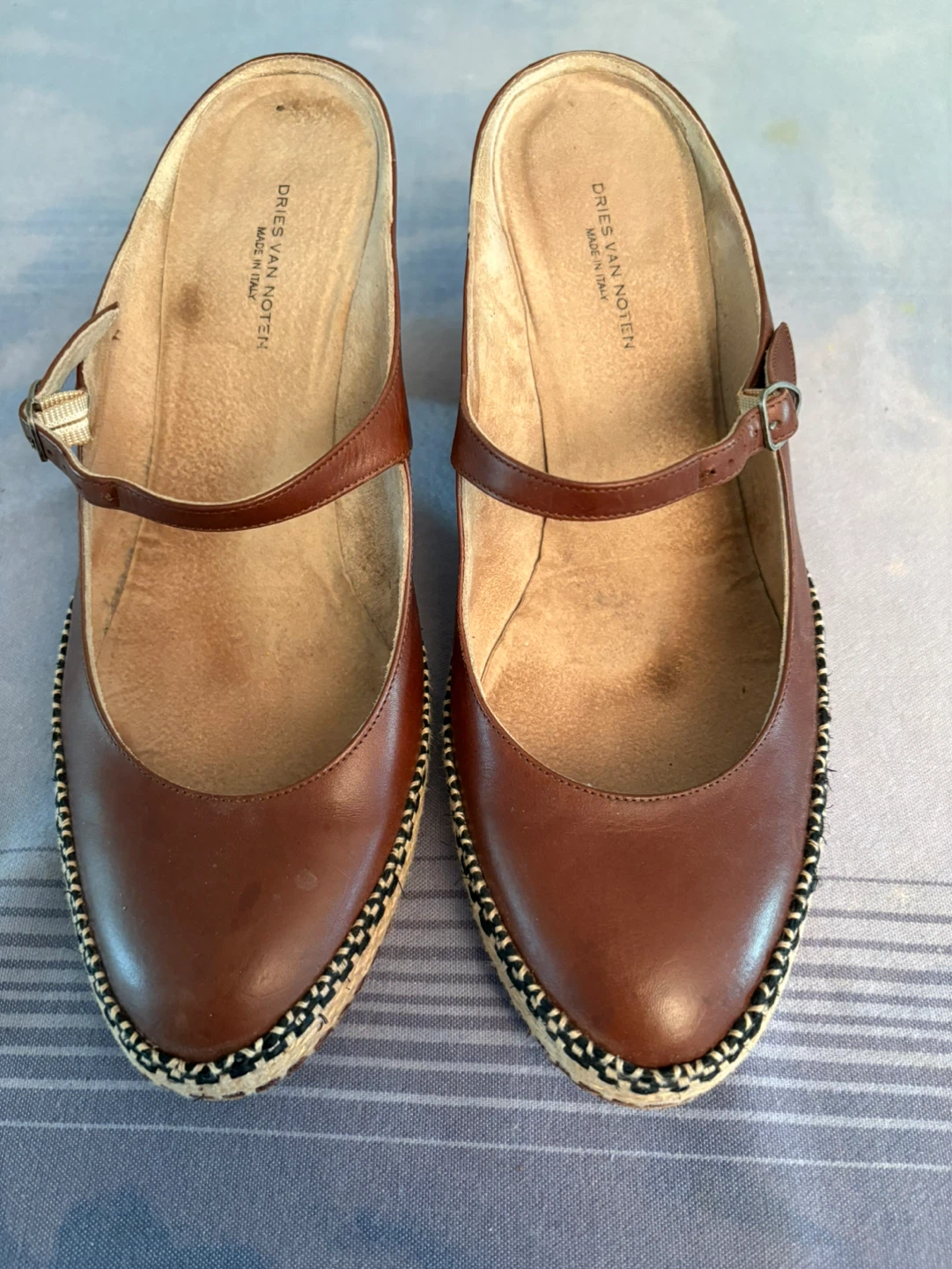 Dries Van Noten Brown Leather Heels - Size 41