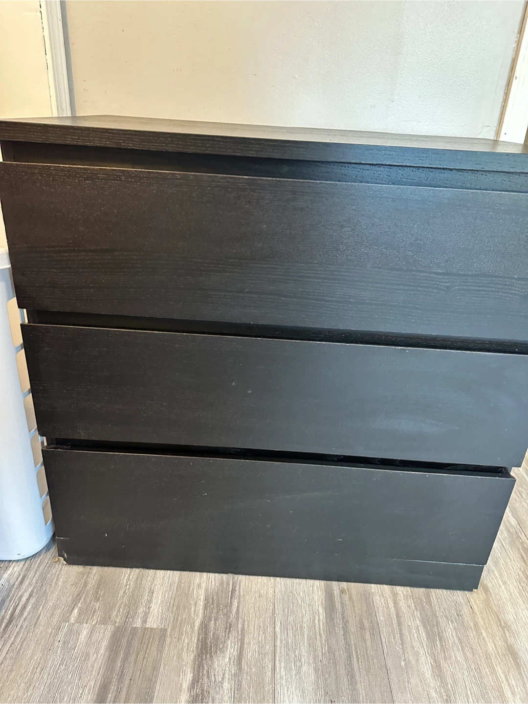 Black 3-Drawer Dresser