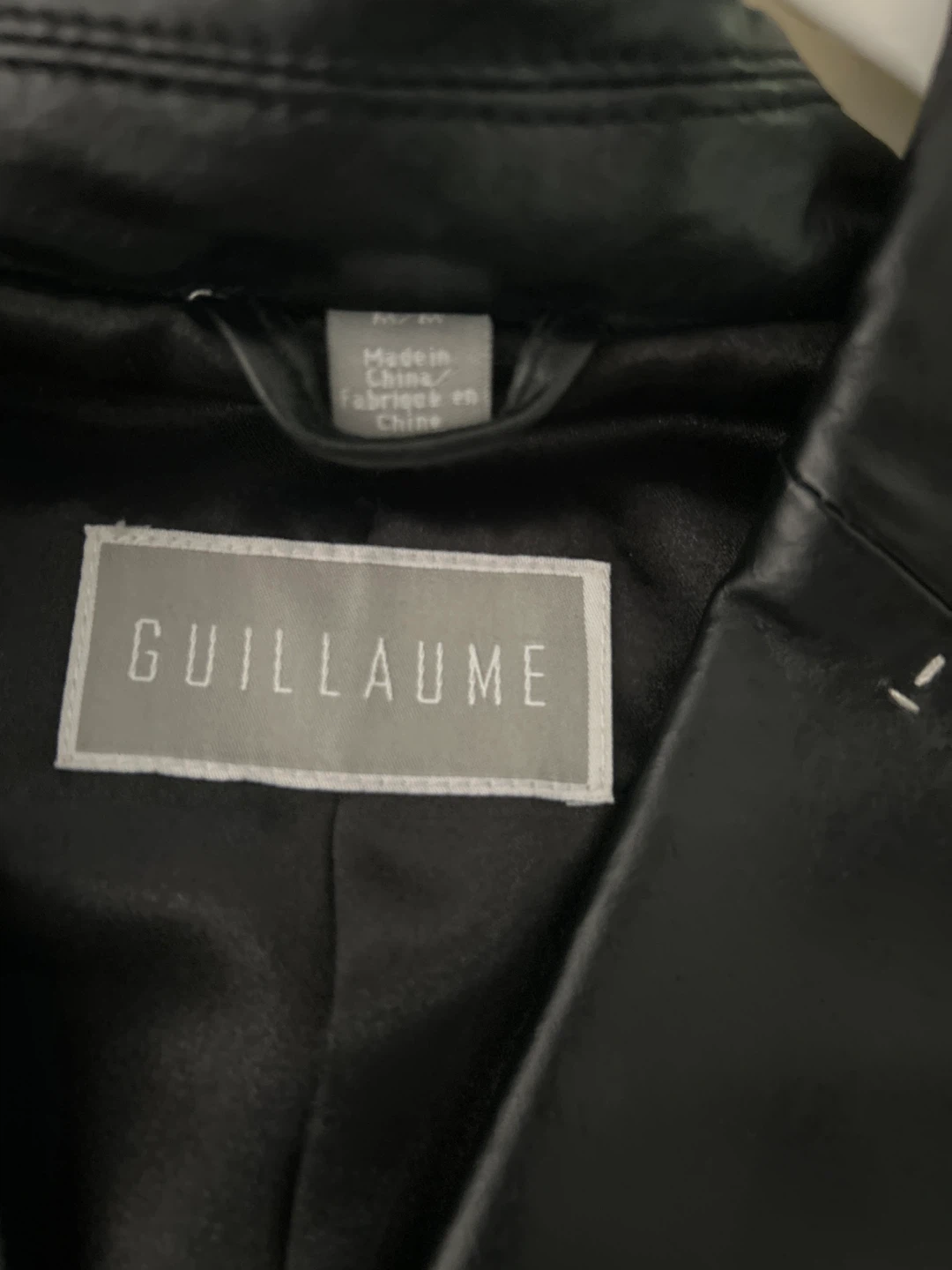 Guillaume Black Leather Jacket - Size M - photo 2
