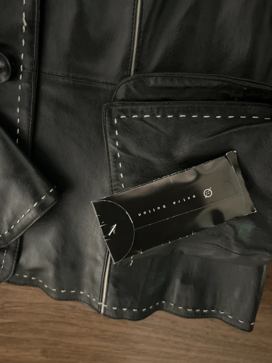 Guillaume Black Leather Jacket - Size M - photo 3