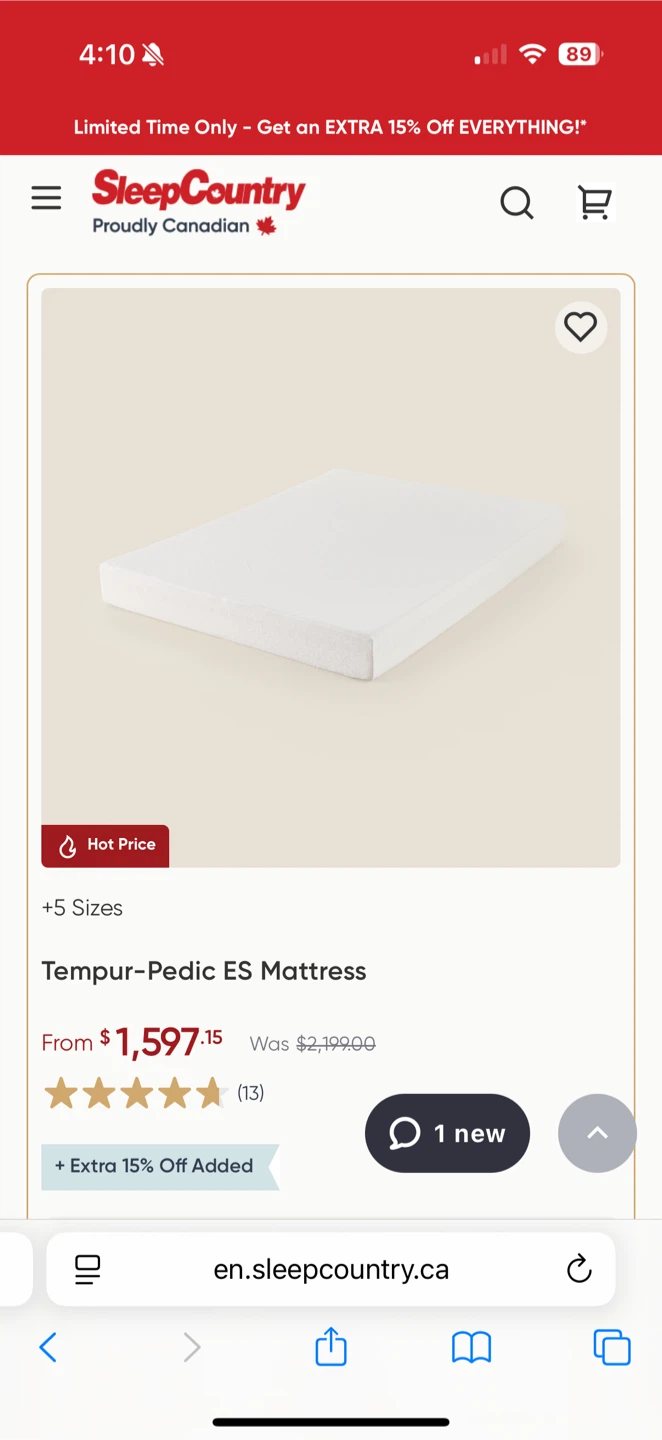 Tempur-Pedic ES Mattress