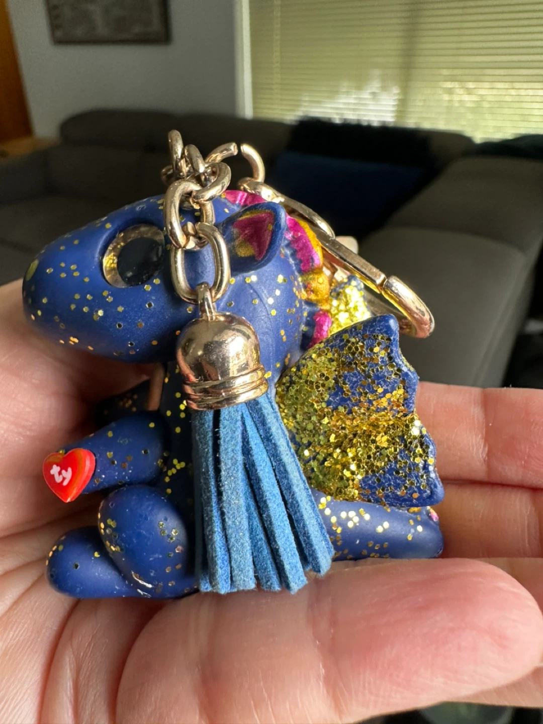 Ty Beanie Boo Dragon Keychain - photo 2