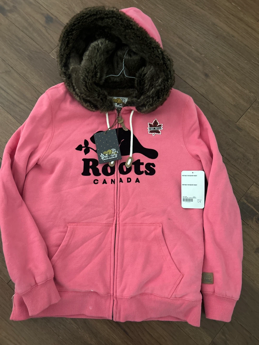 Roots Heritage Fur Beaver Hoody - Rapture Rose - L/G