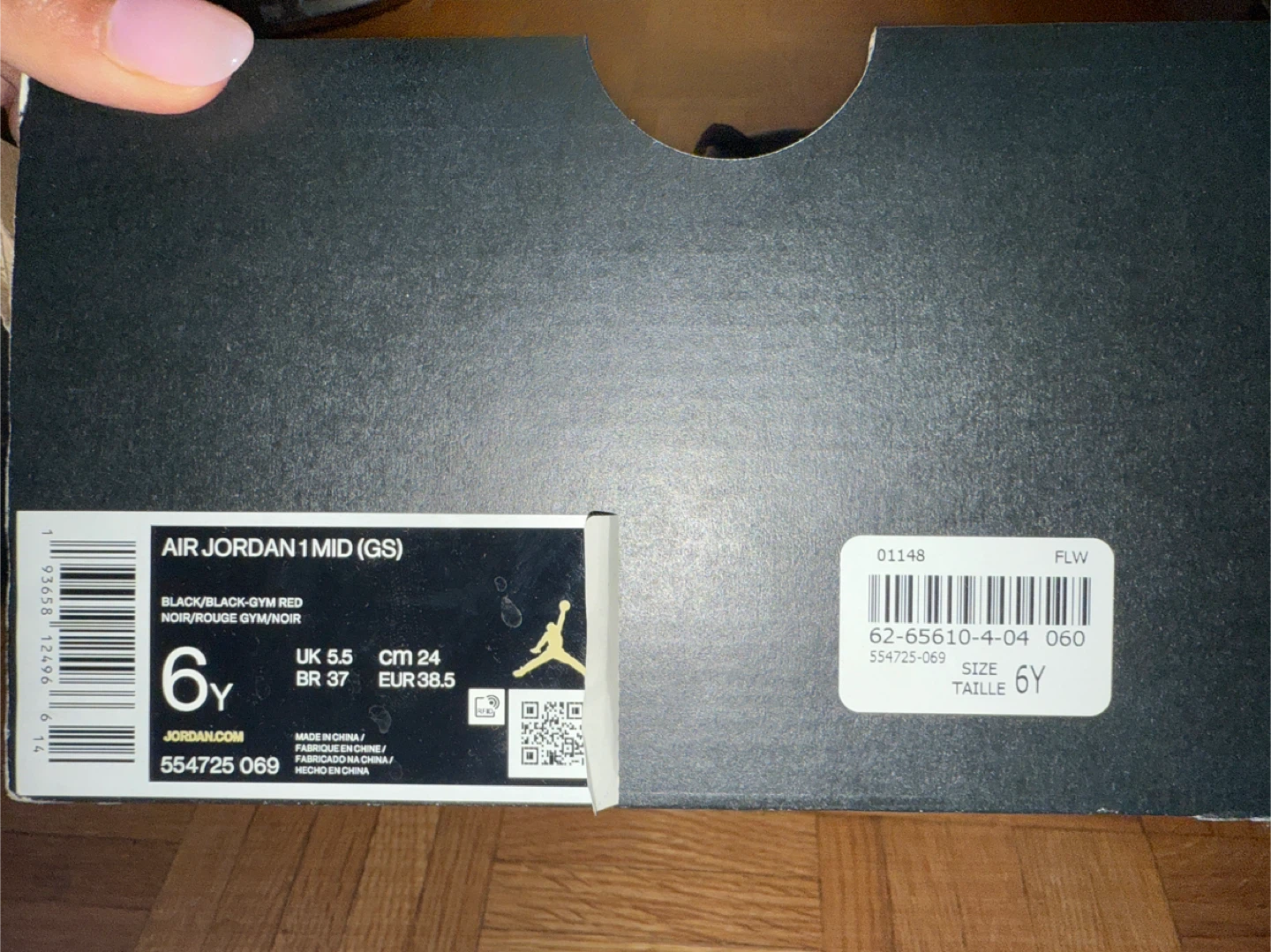 Air Jordan 1 Mid (GS) Size 6Y - photo 3