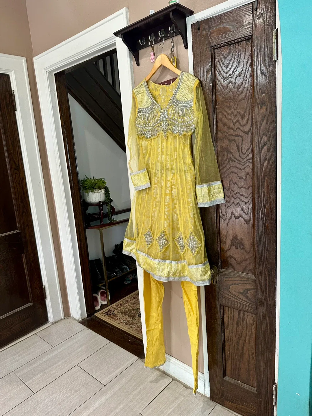 Yellow Indian Salwar Kameez Dress thumbnail