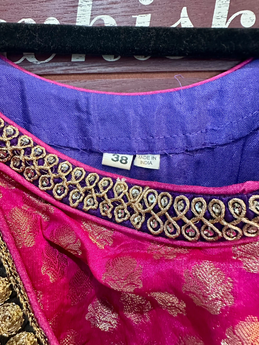 Purple Indian Dress Size 38 - photo 2