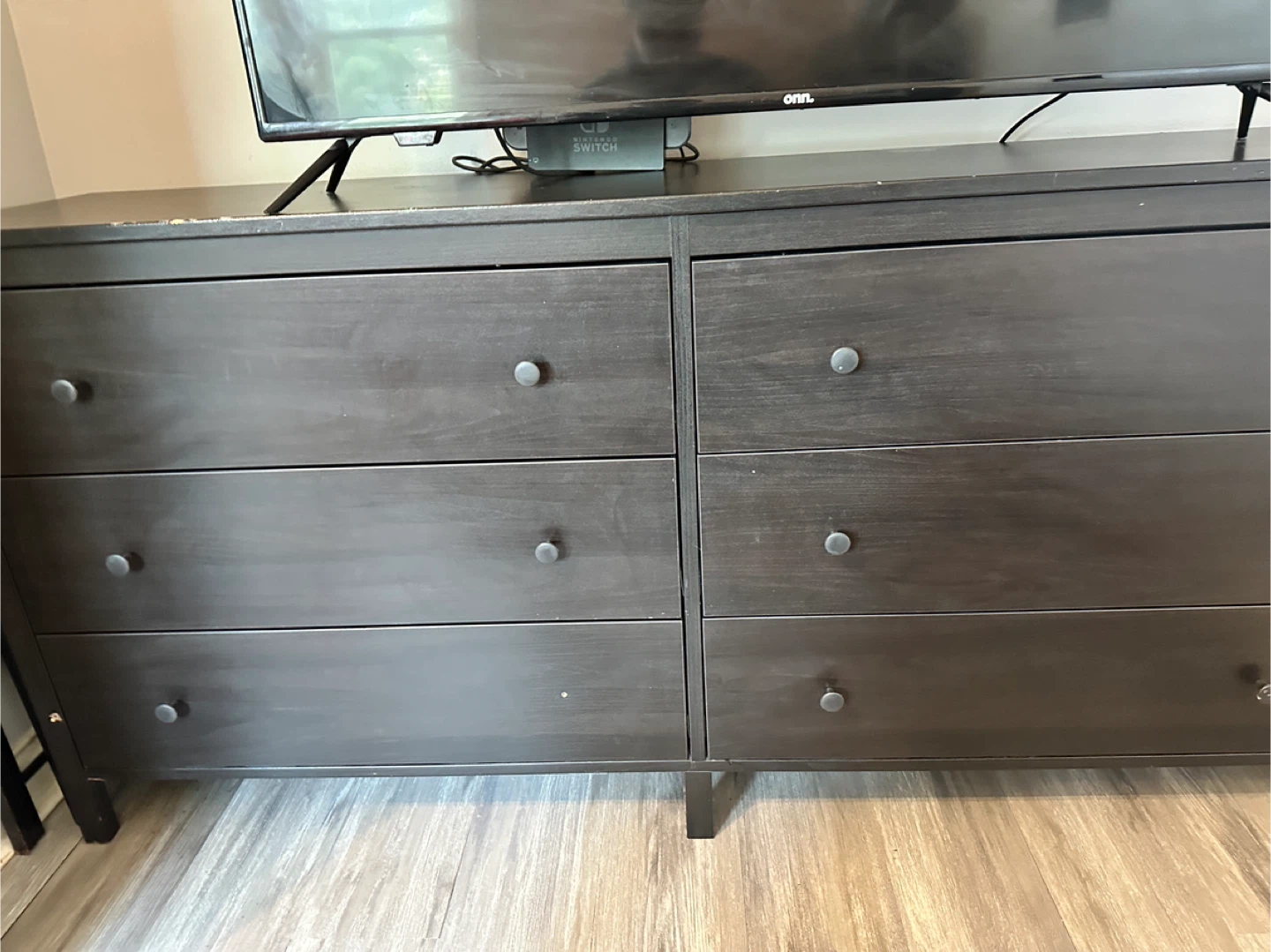 Dark Brown 6-Drawer Dresser