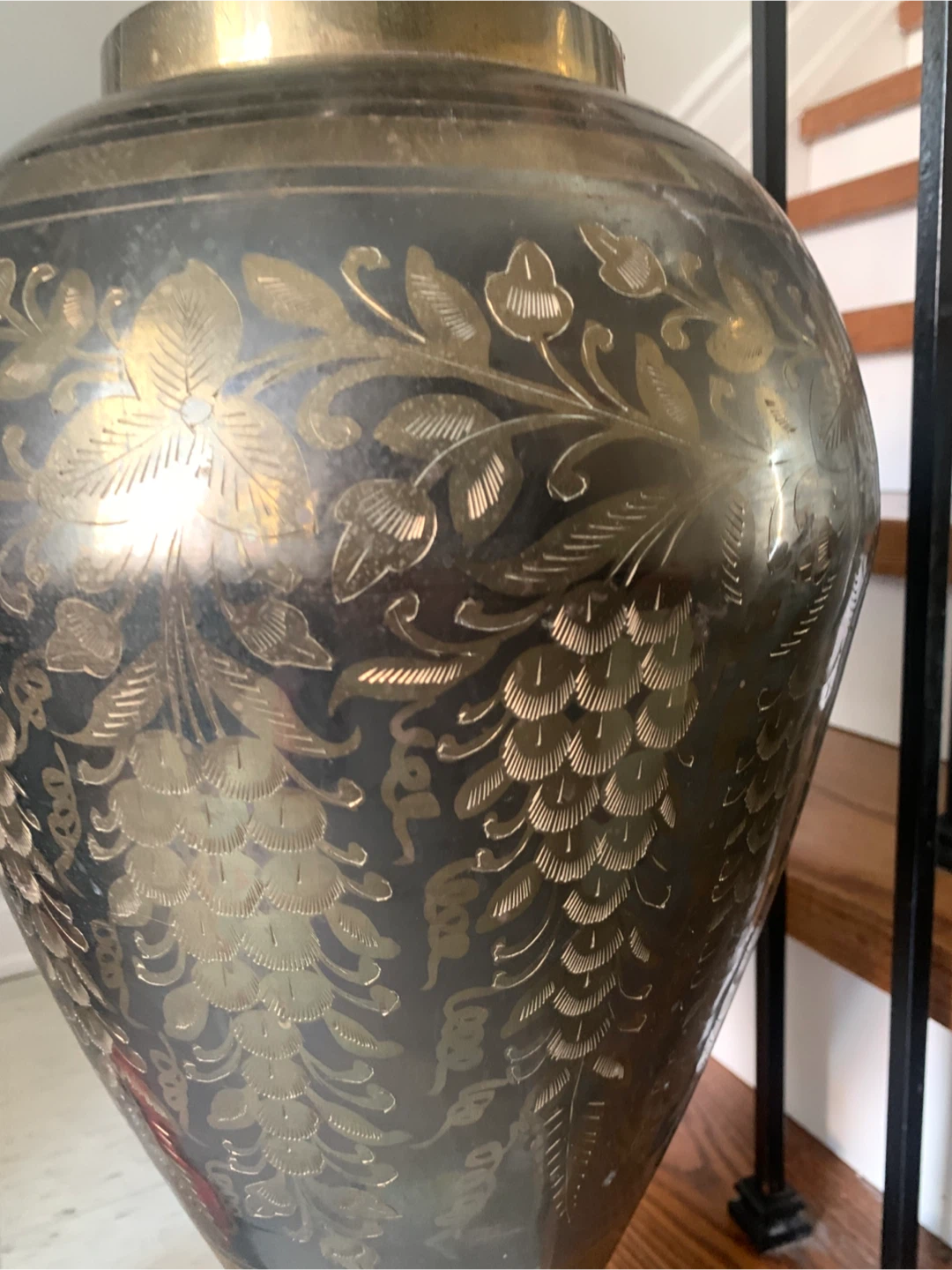 Large Decorative Brass Vase - photo 3