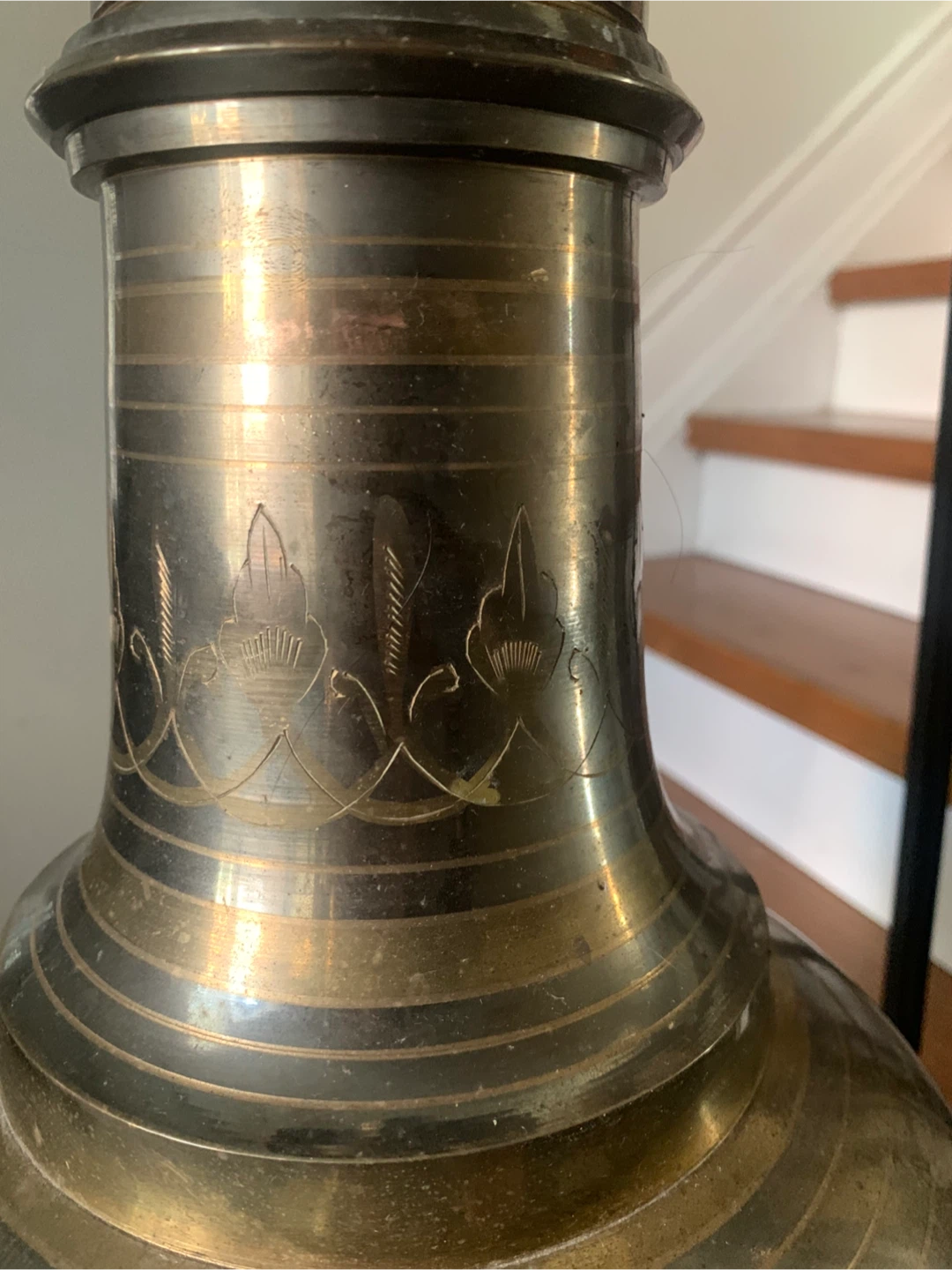 Large Decorative Brass Vase - photo 4