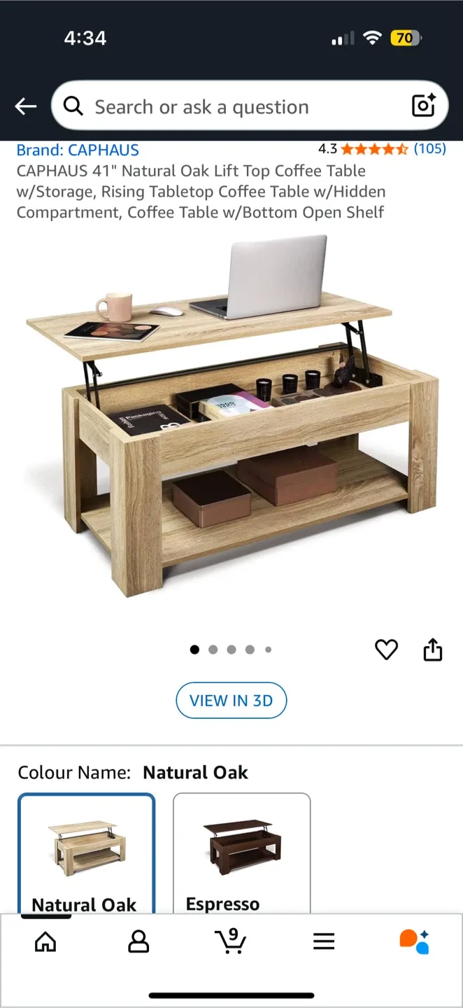 Natural Oak Lift Top Coffee Table (sale)only genuine buyers image indicator(4)