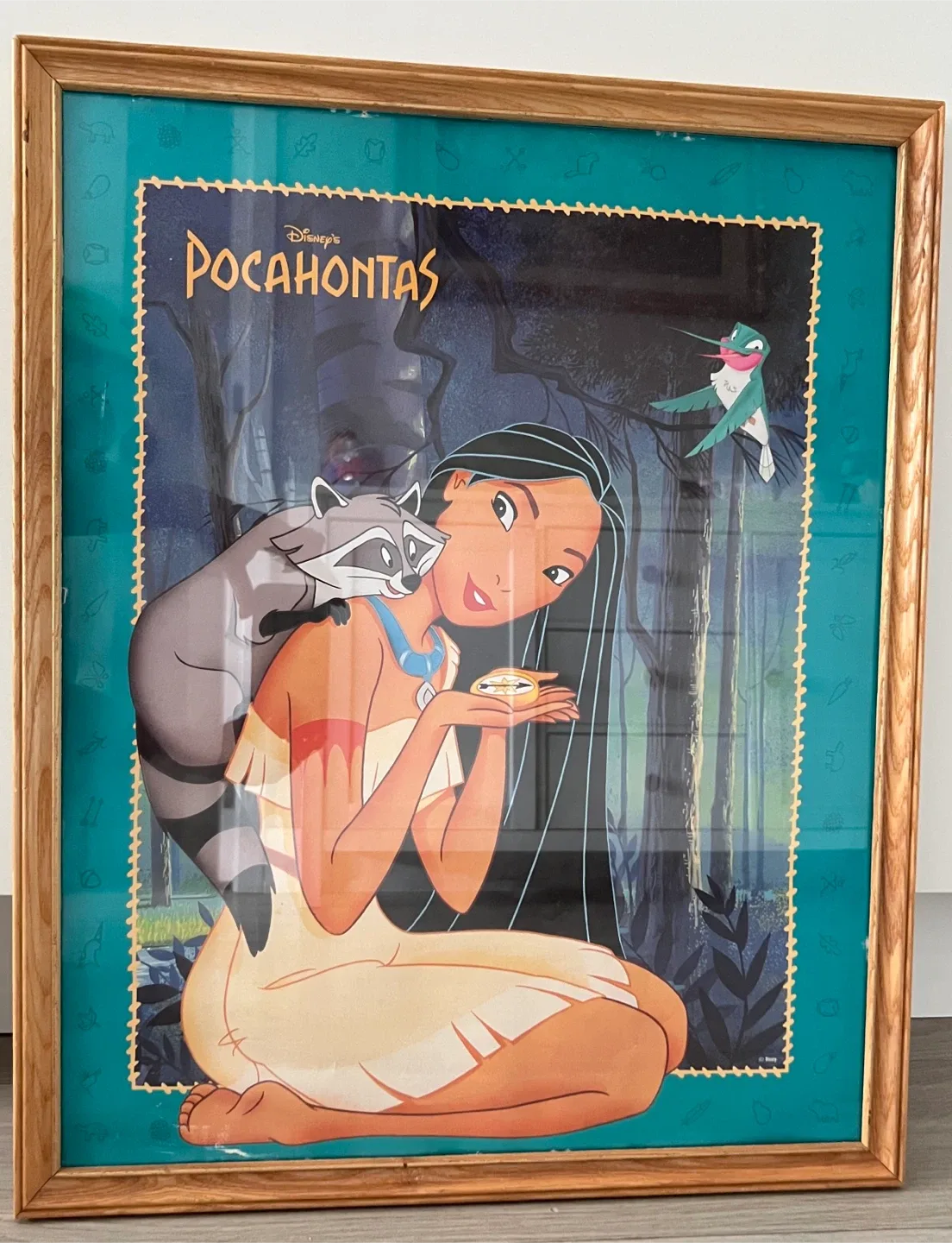Vintage Disney Pochahontas Art Piece thumbnail