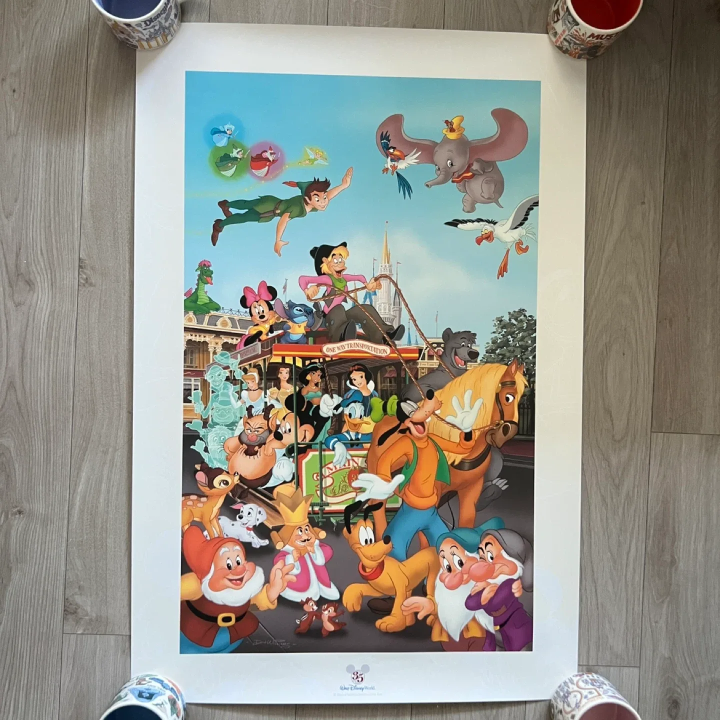 Vintage New 2006 Walt Disney World 35 Year Anniversary Poster thumbnail