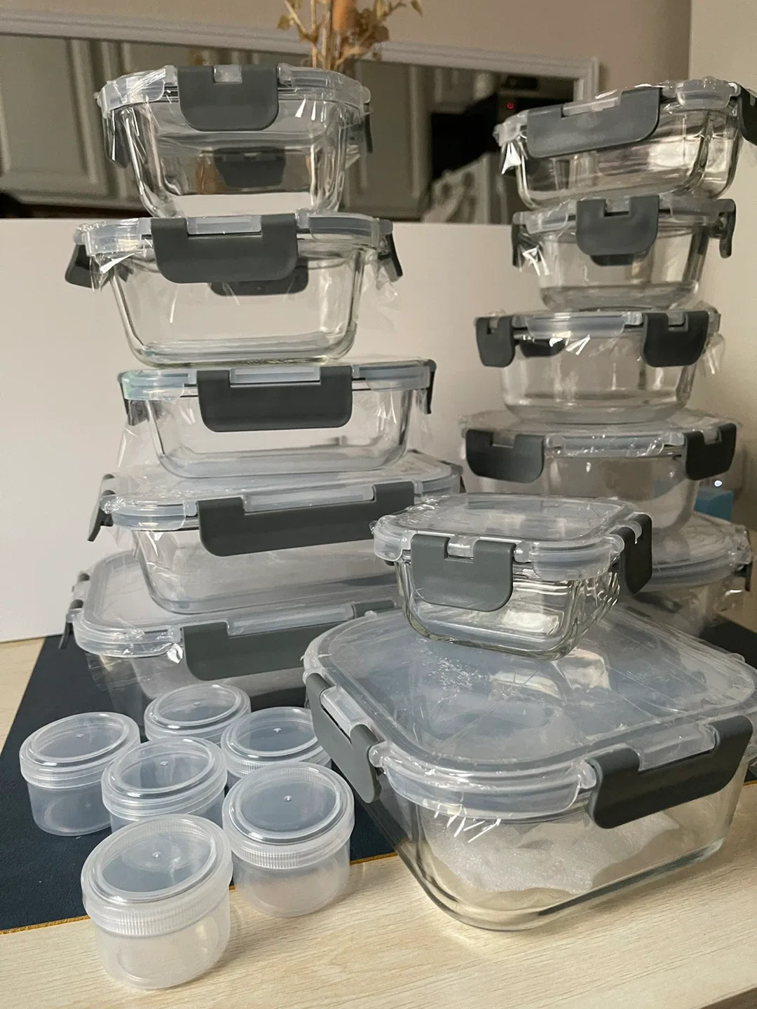 36pcs- Leakproof Glass Food Storage Containers Set (orig. 55) image indicator(6)