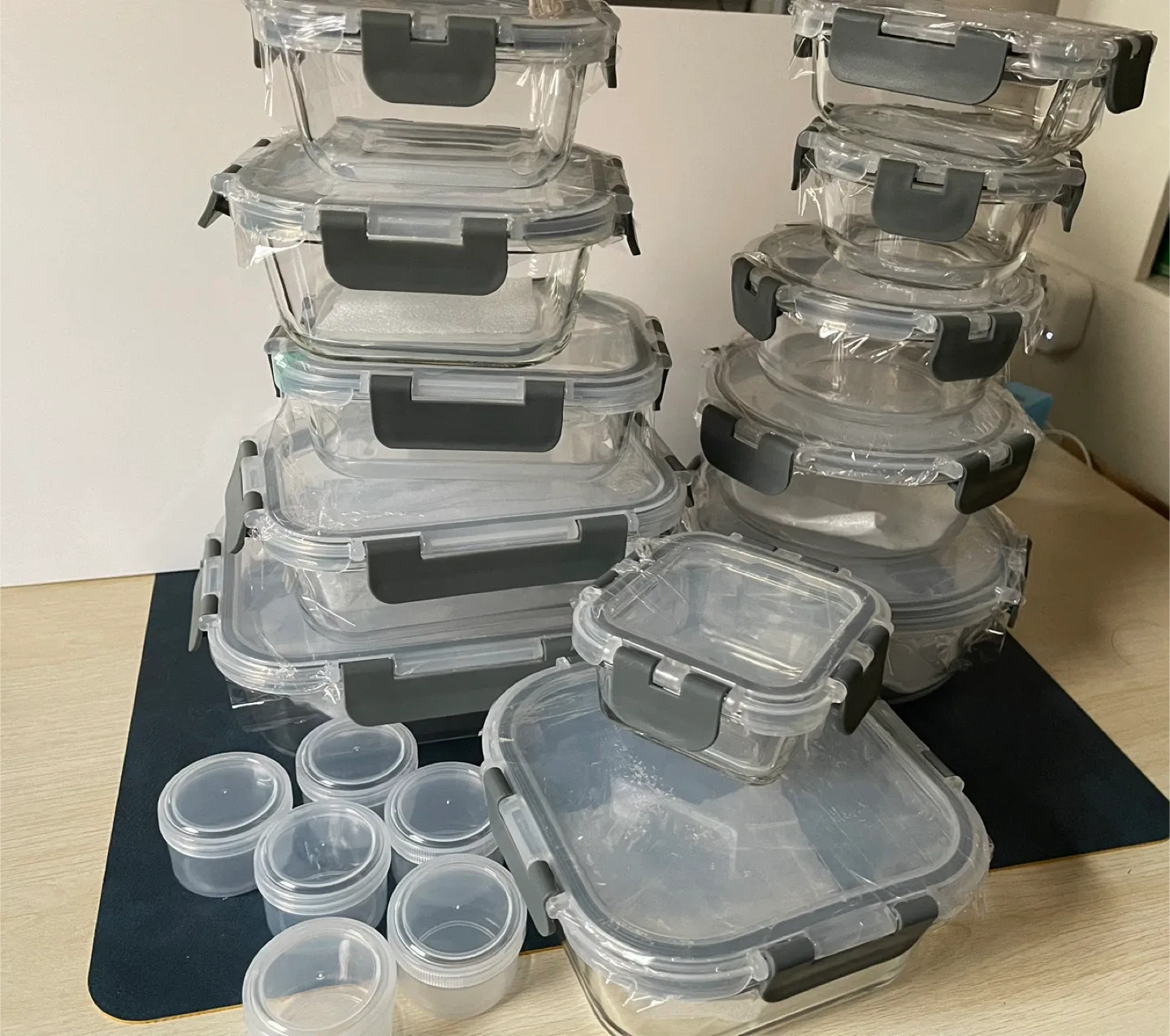 36pcs- Leakproof Glass Food Storage Containers Set (orig. 49) thumbnail
