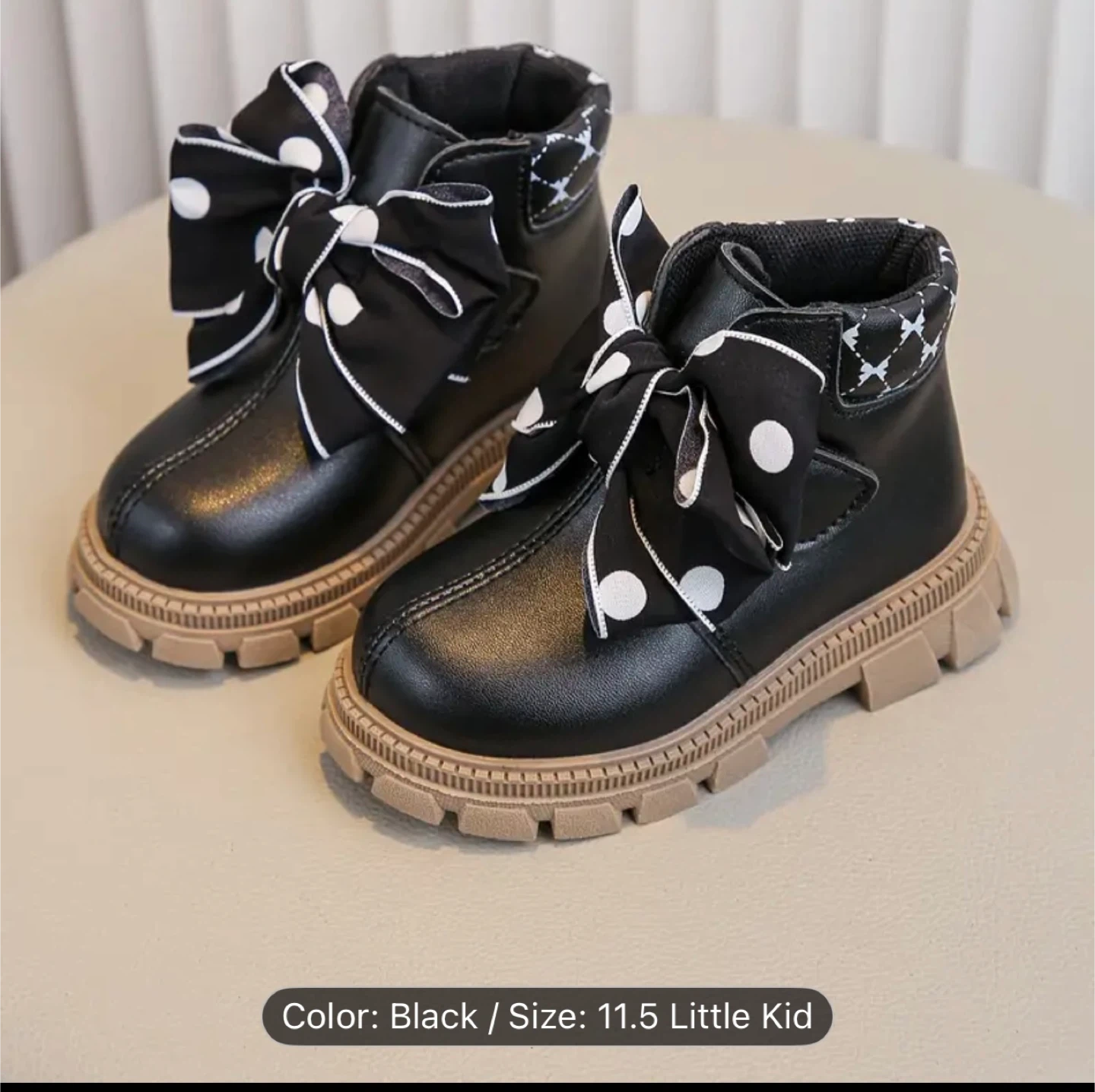 Black Ankle Boots - Size 11.5 Little Kid