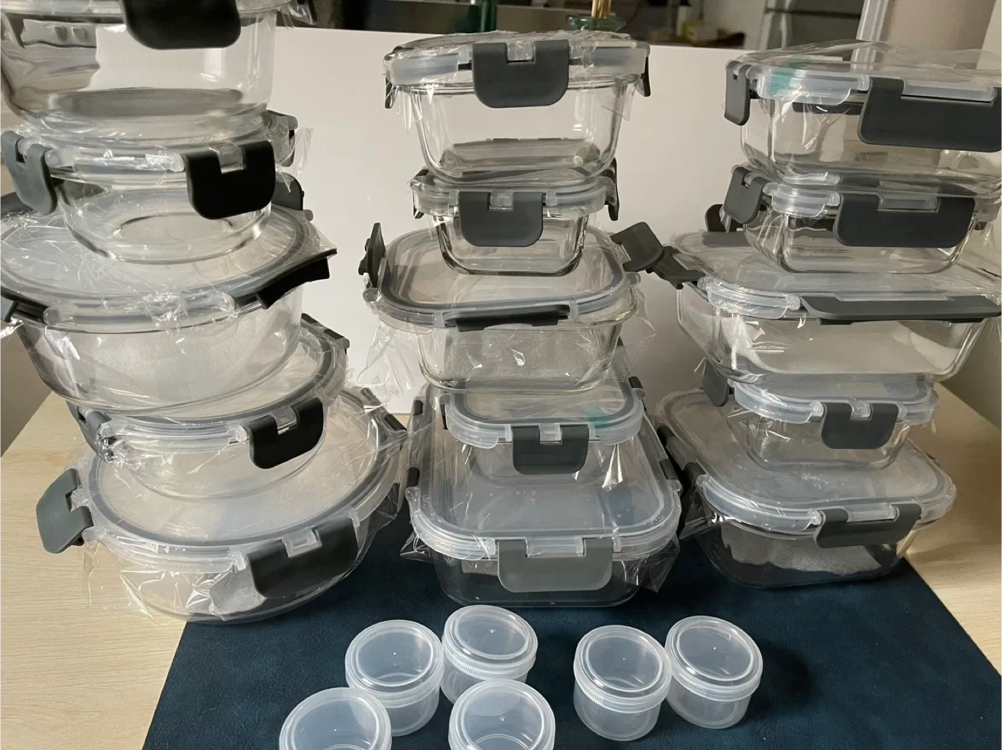 42pcs- Leakproof Glass Food Storage Containers Set (orig. 45) image indicator(3)