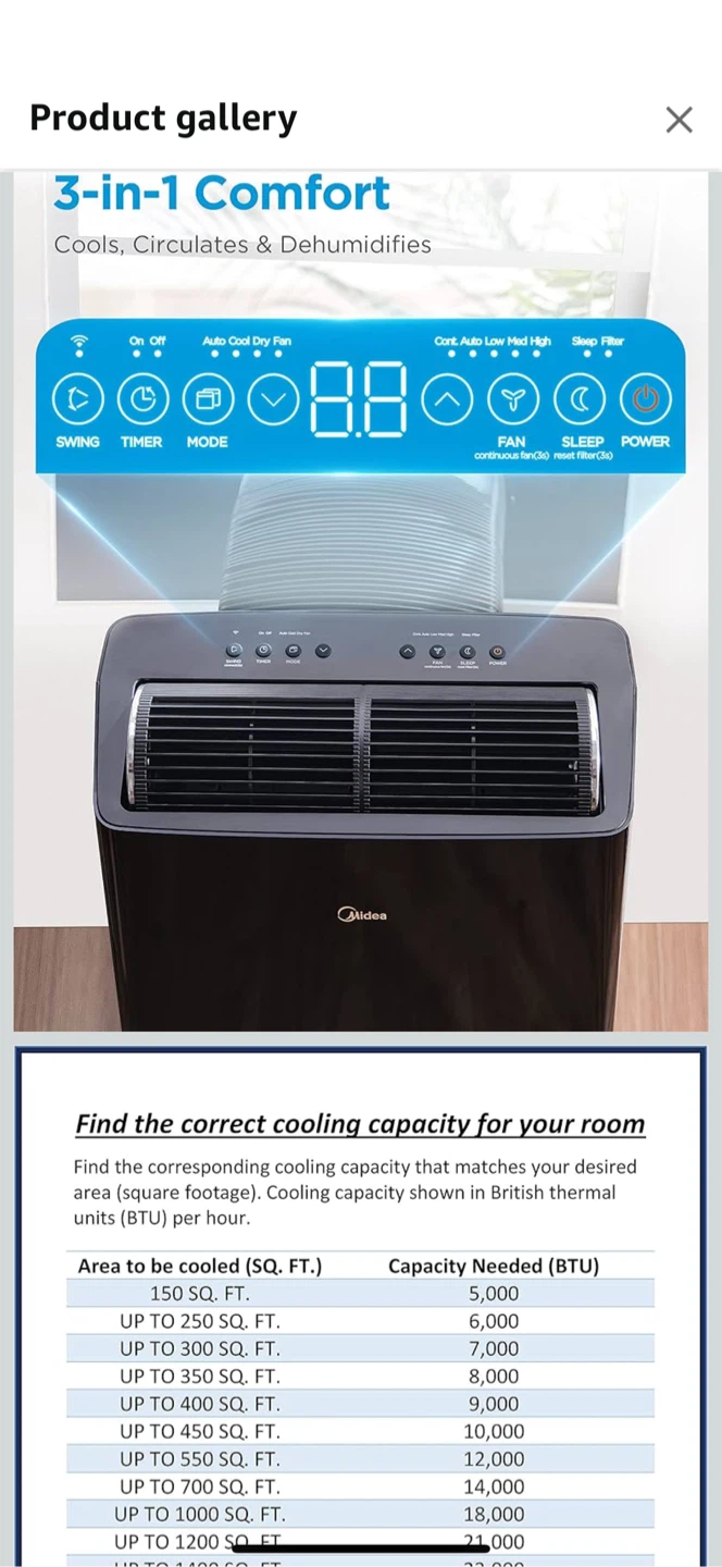 midea smart portable air conditioner