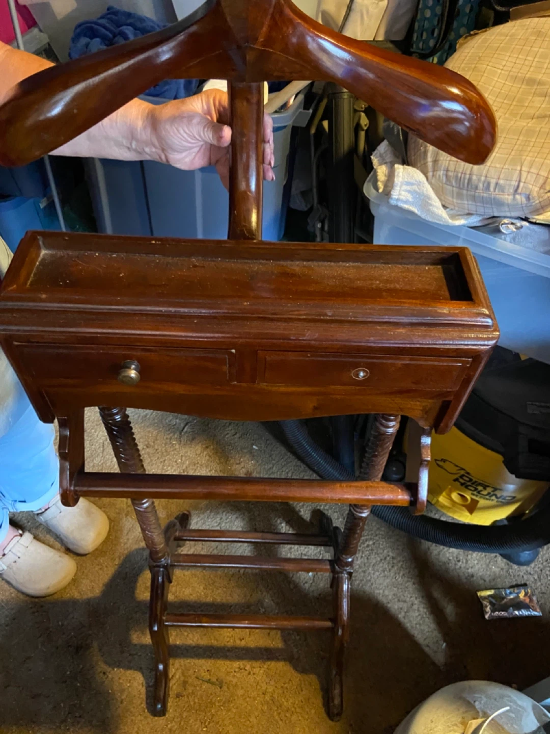 Wooden Valet Stand