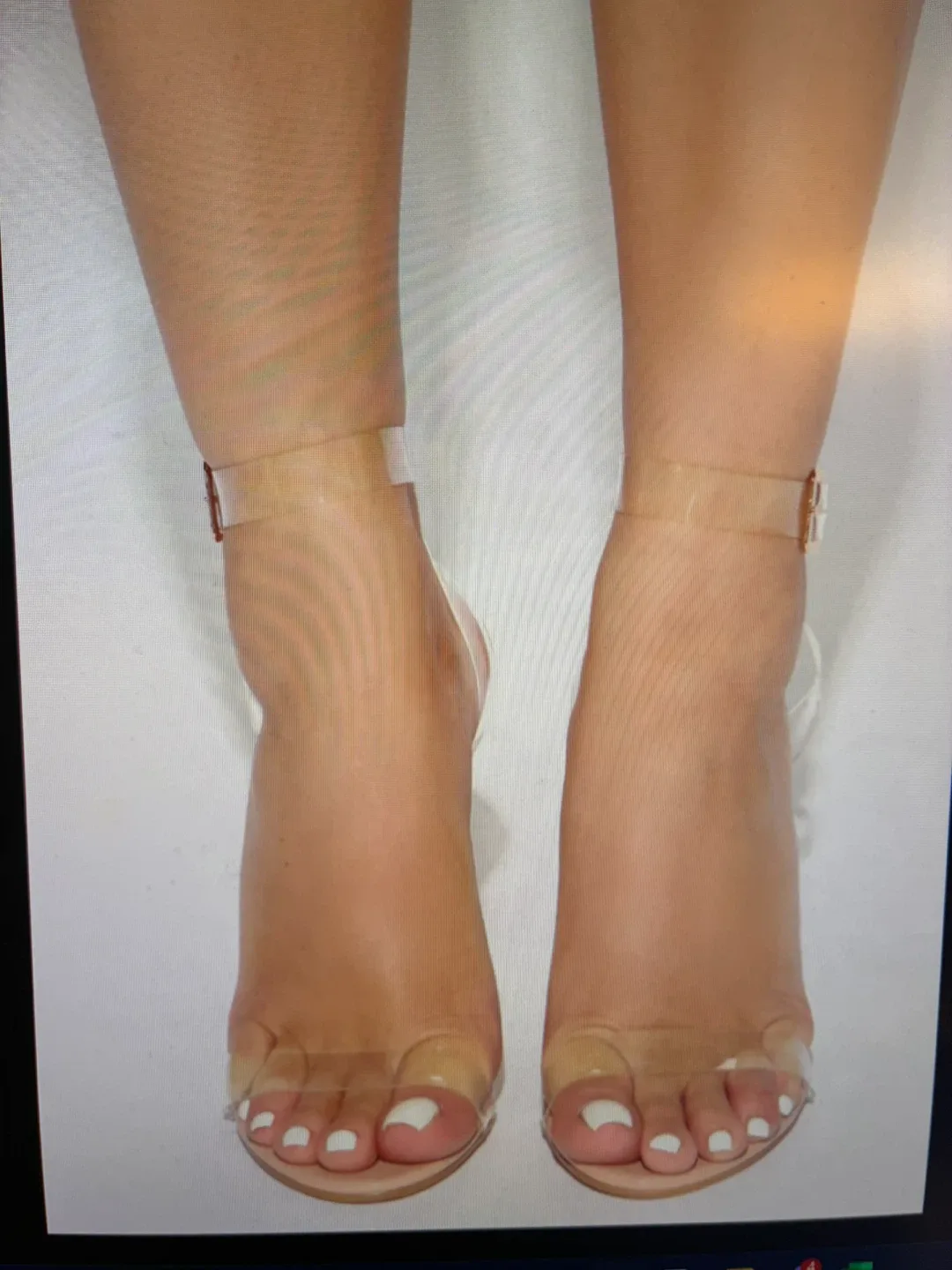 Size 8 - Clear Criss Cross 4” Heals thumbnail