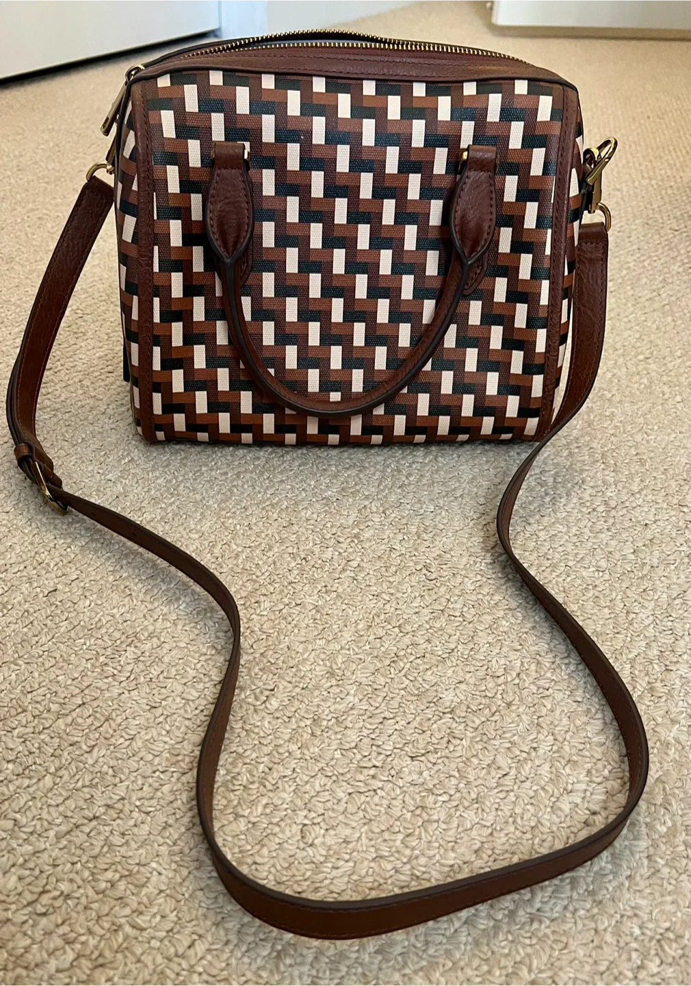 Fossil Satchel Crossbody Bag thumbnail