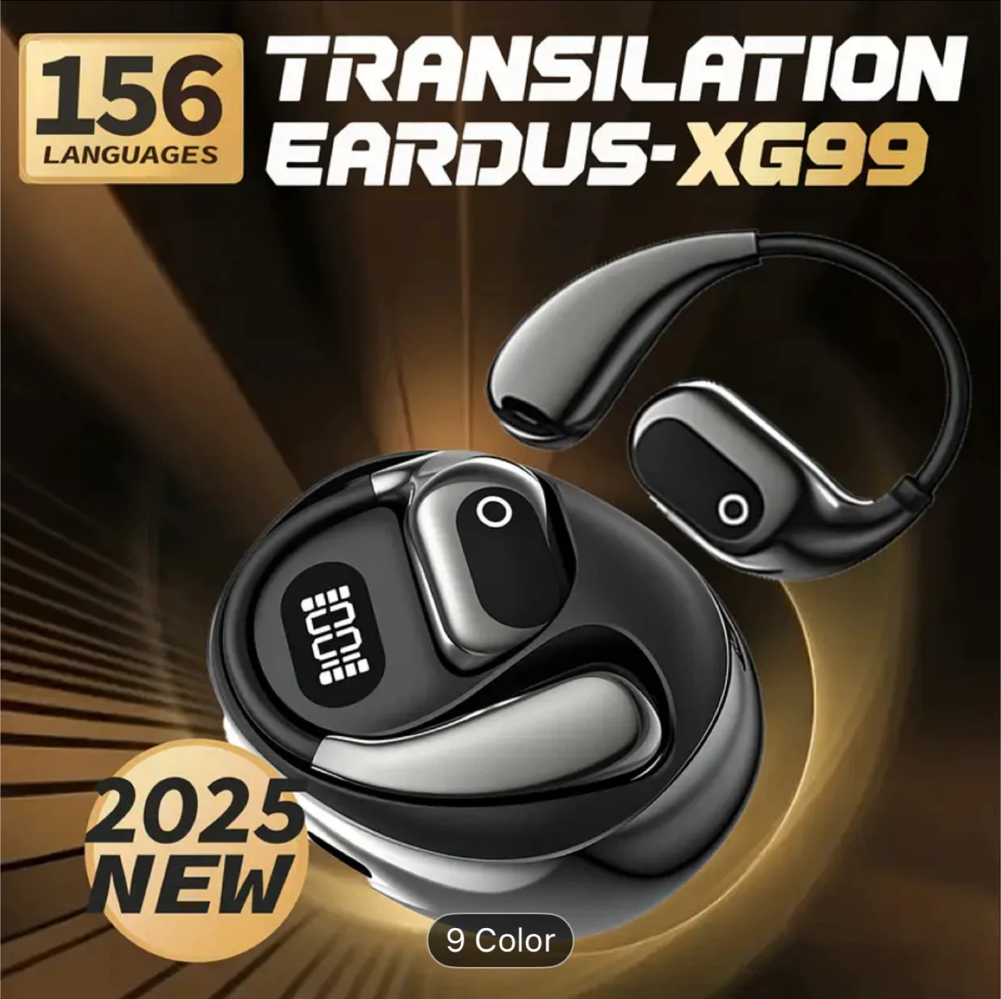 New EARDUS-XG99 Bluetooth Earphones - Black - photo 3