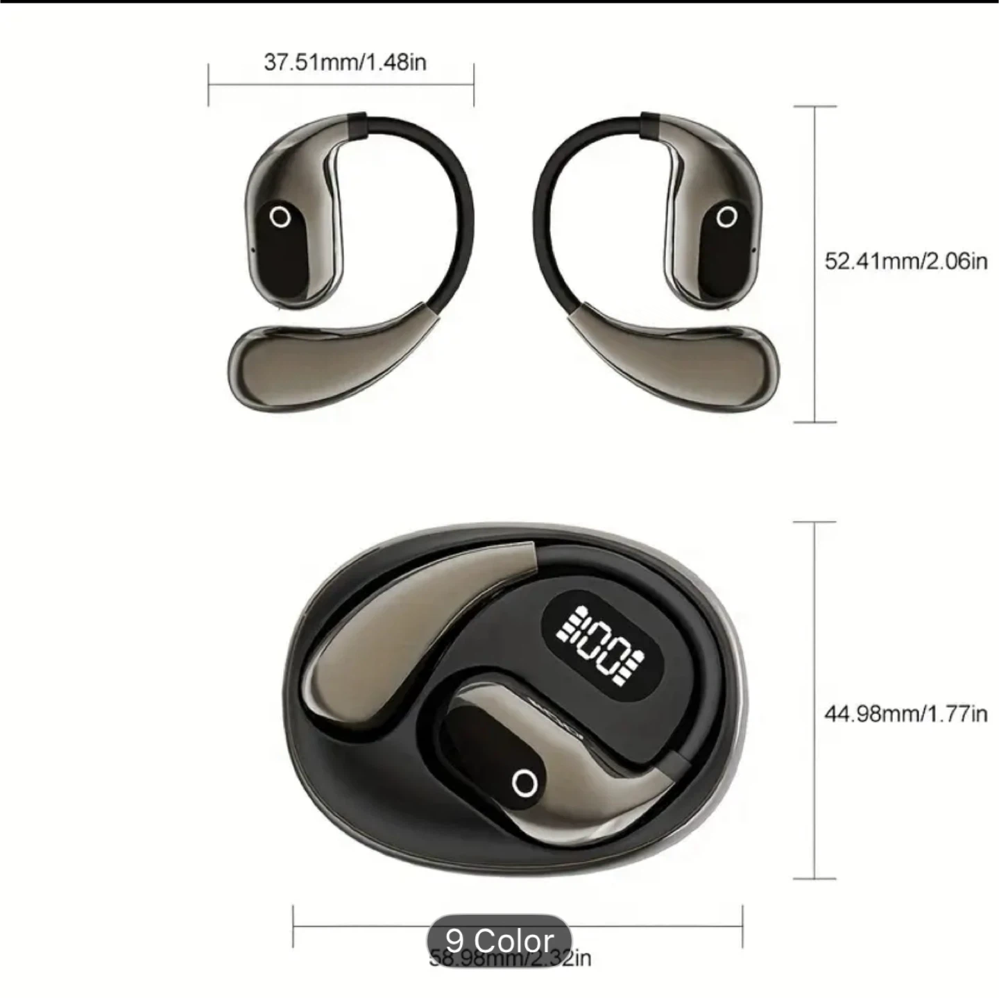 New EARDUS-XG99 Bluetooth Earphones - Black - photo 4