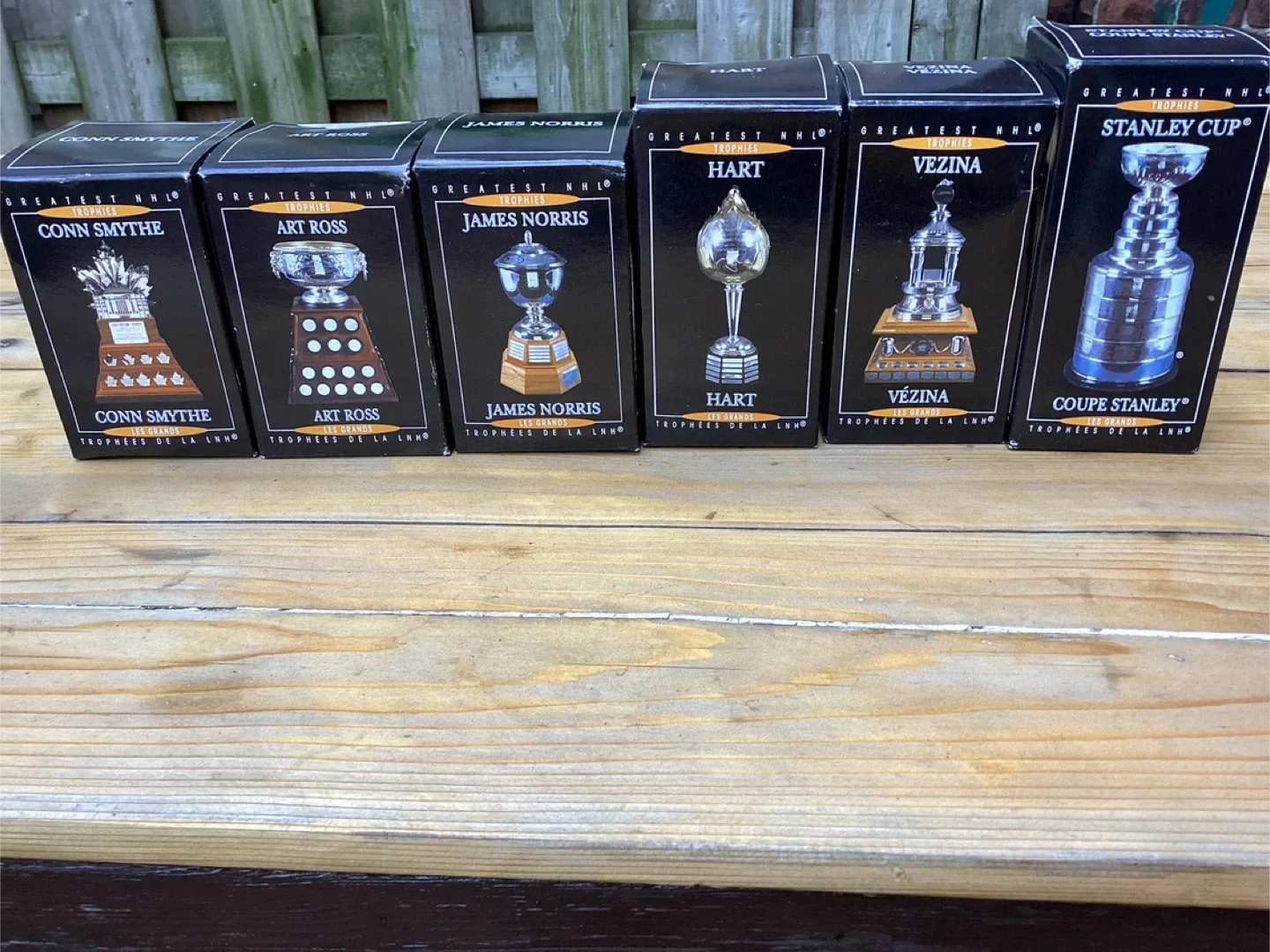 6 NHL Collectible Empty Trophy Boxes ! thumbnail