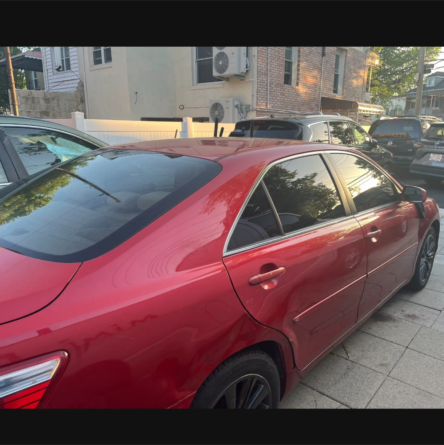 Red 2007 Toyota Camry Hybrid Sedan - photo 4