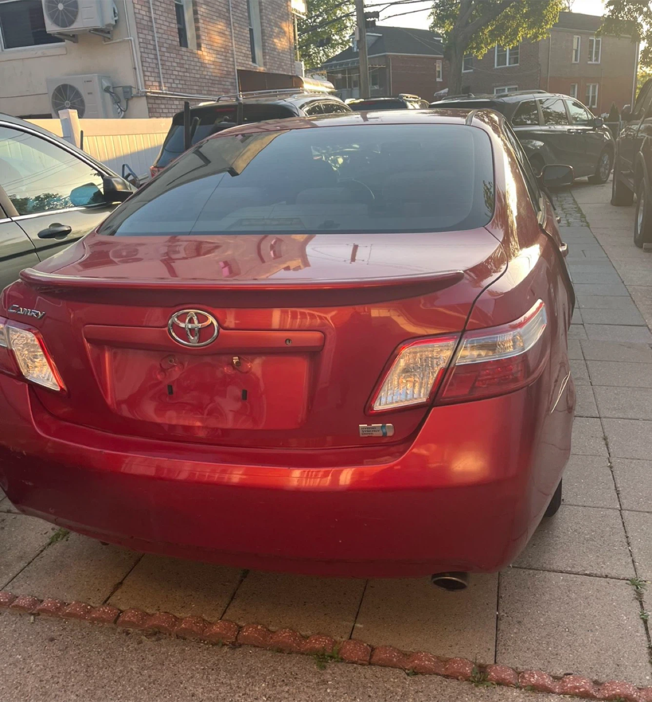 Red 2007 Toyota Camry Hybrid Sedan - photo 5