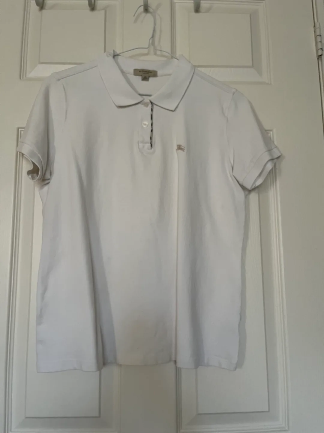 Burberry London Ladies White Polo Shirt - XL thumbnail