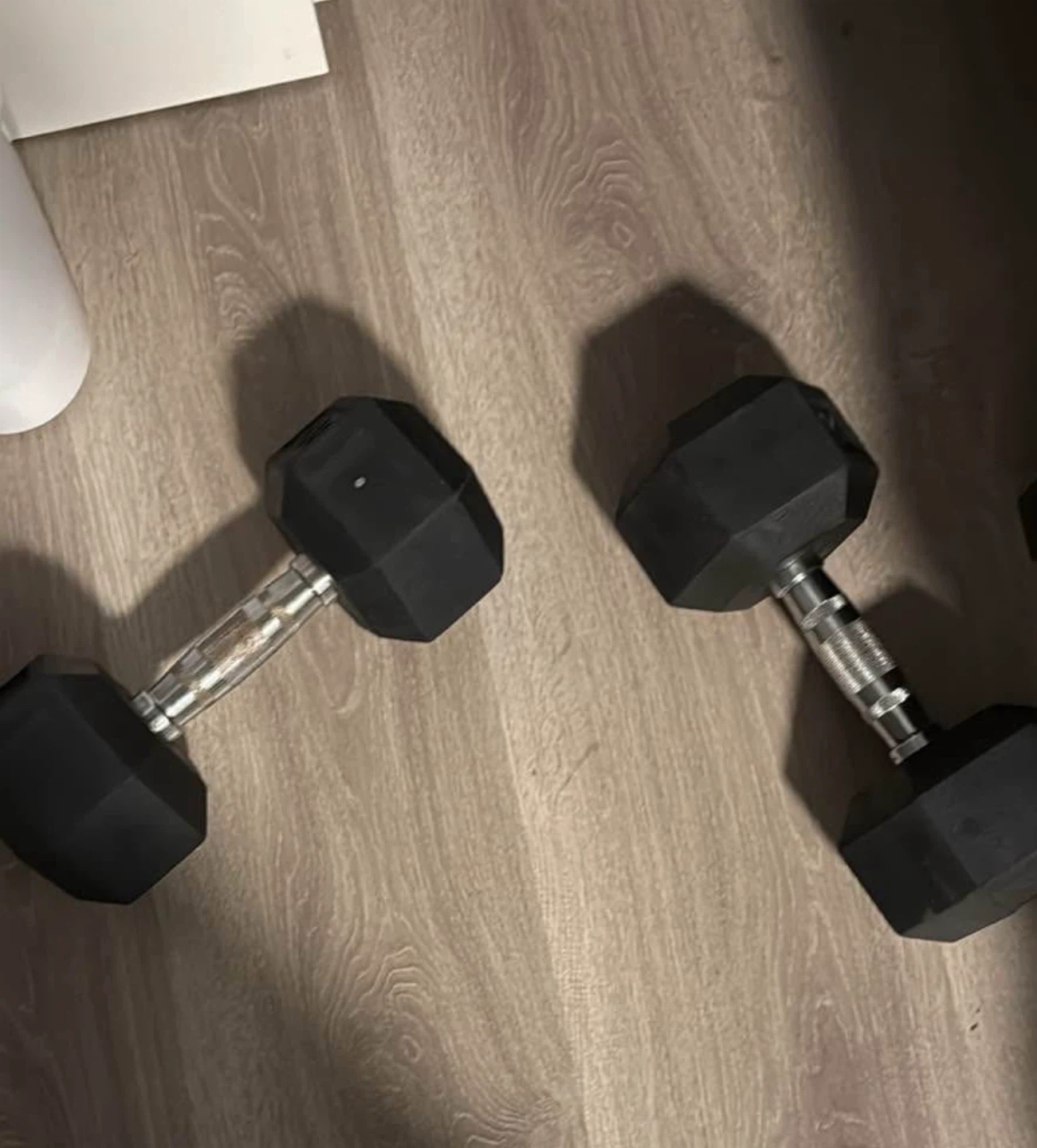 Pair of Black Hex Dumbbells 30lbs