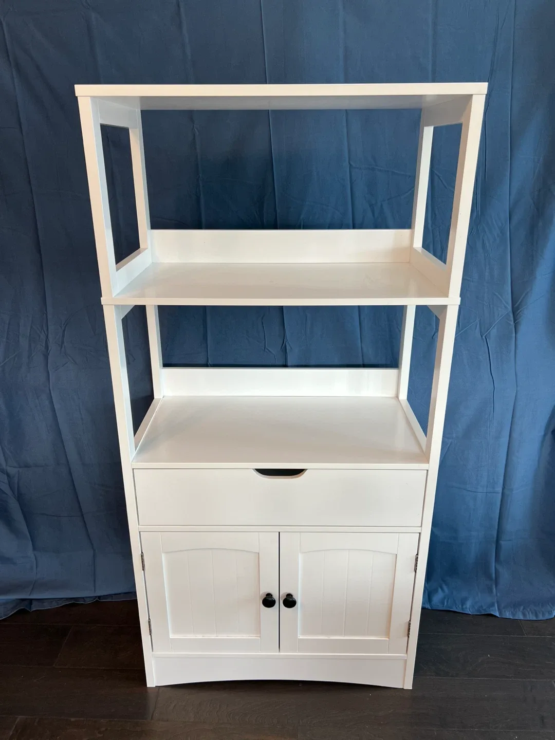 IKEA White Storage Shelf with Drawer & Cabinet thumbnail