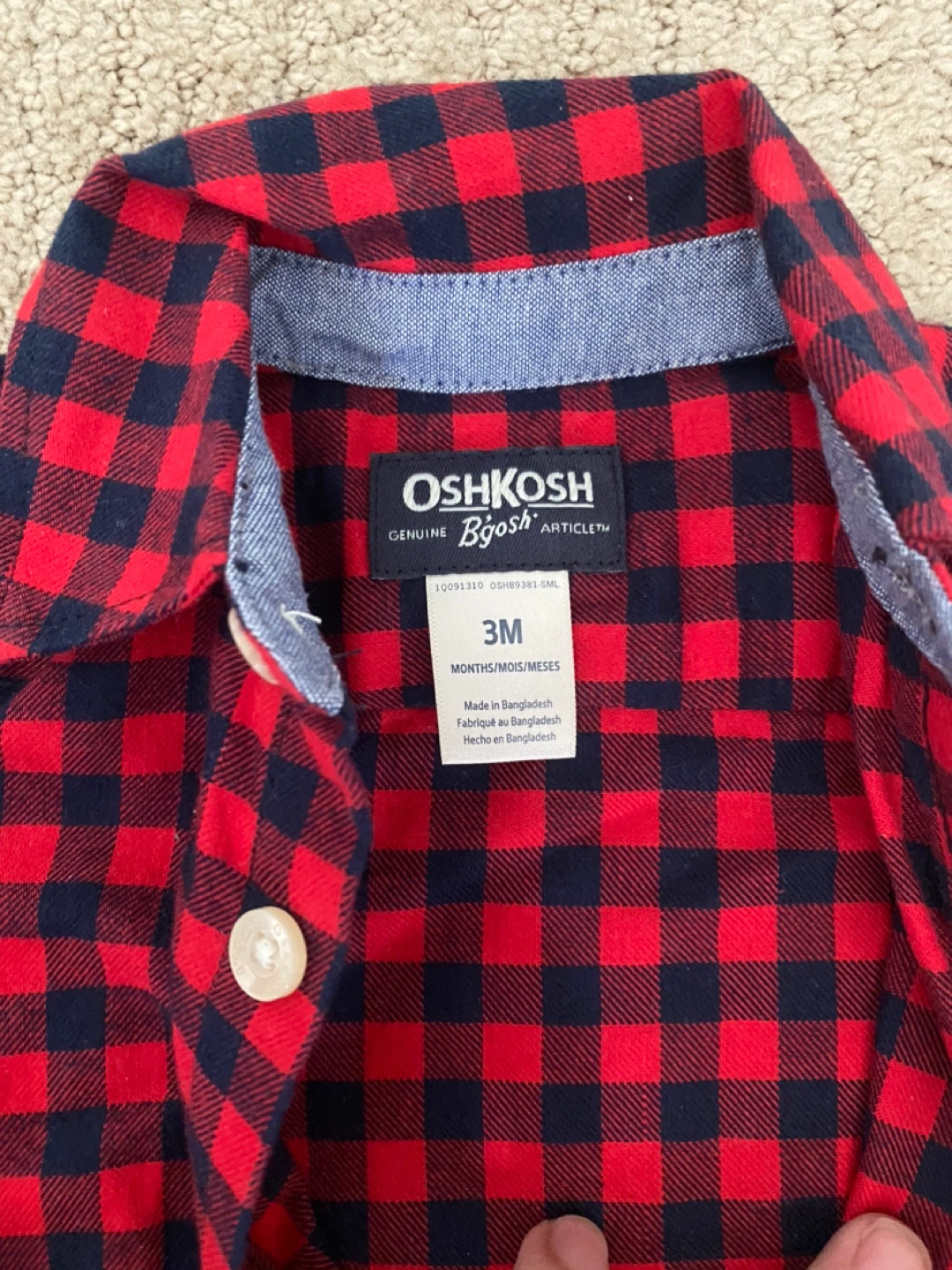 OshKosh B'gosh 6M Overalls & 3M Shirt - photo 2
