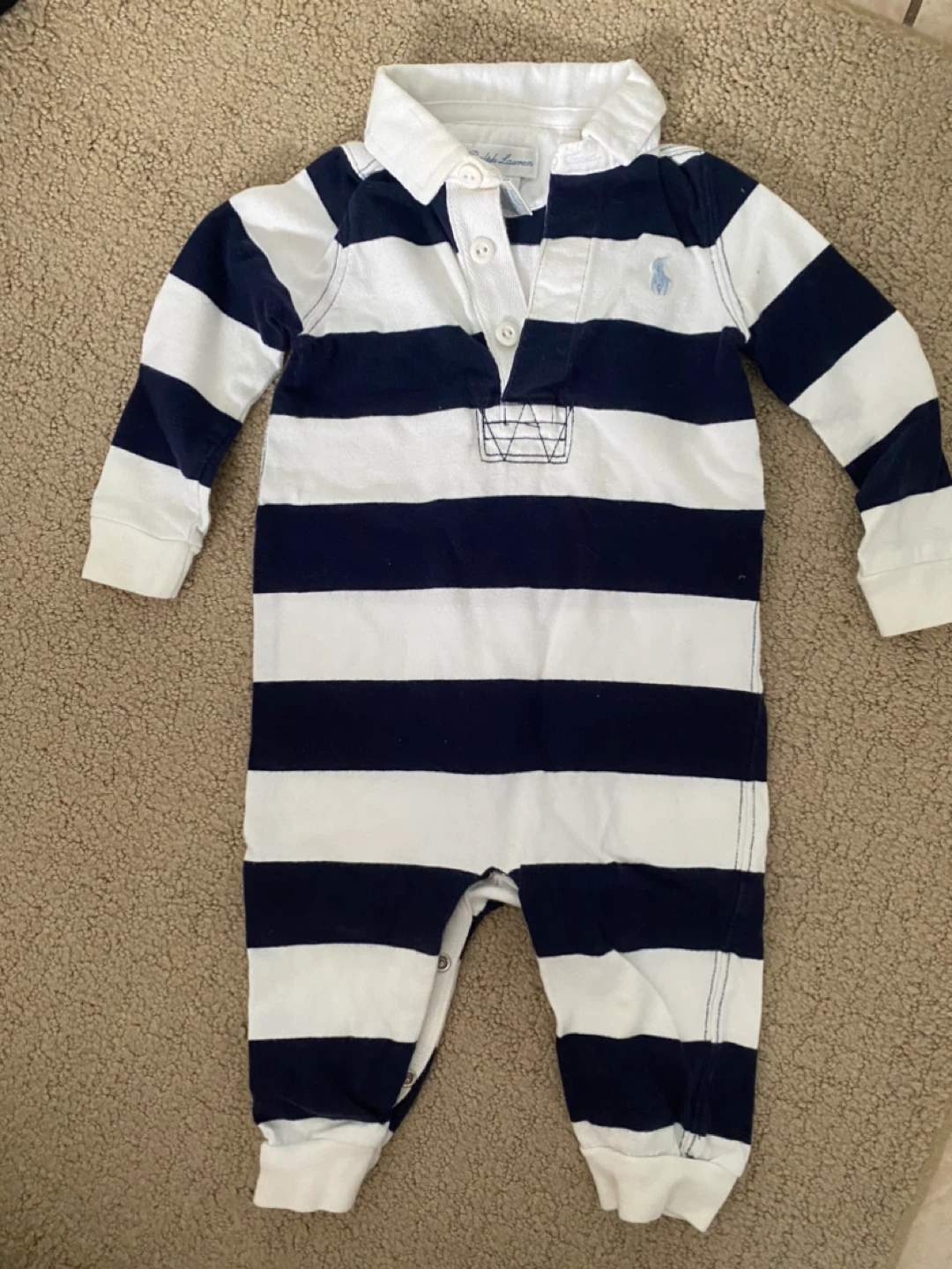 Ralph Lauren 6M Baby Striped Romper
